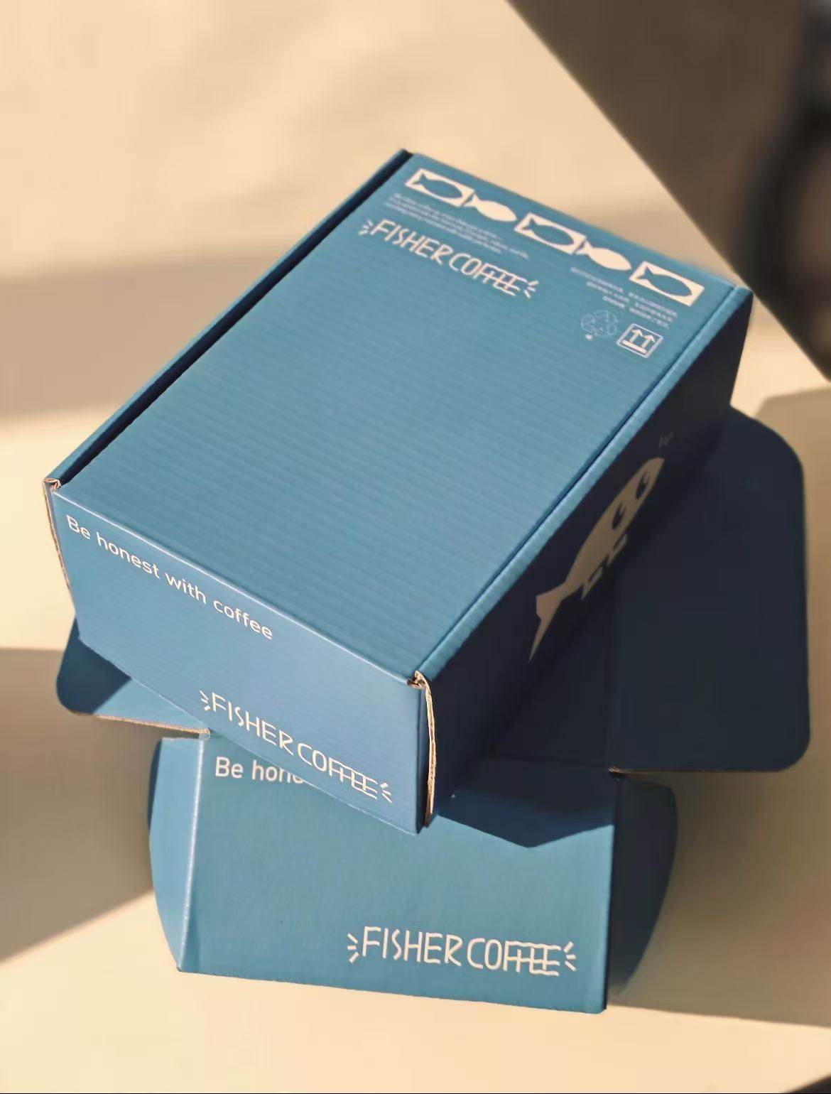 Blue airplane box