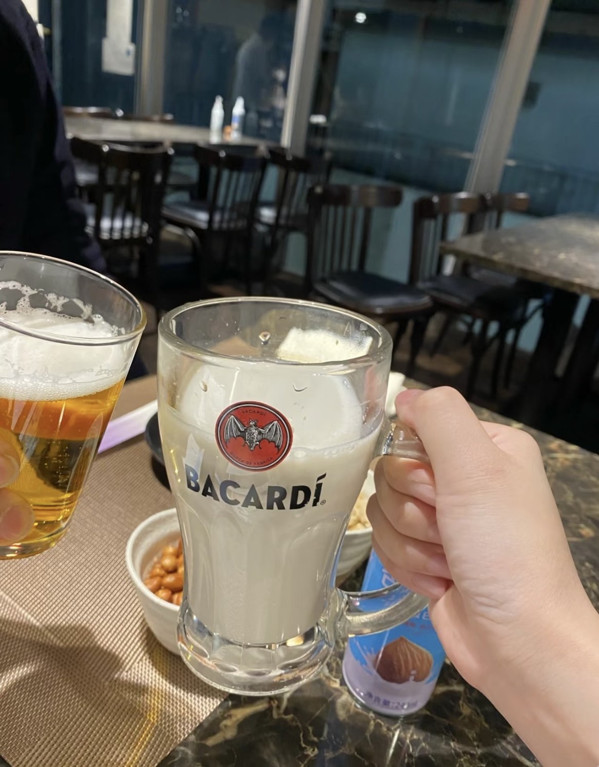 Custom Logo Glass Mug – Personalized Clear Glass Beer & Coffee Cup