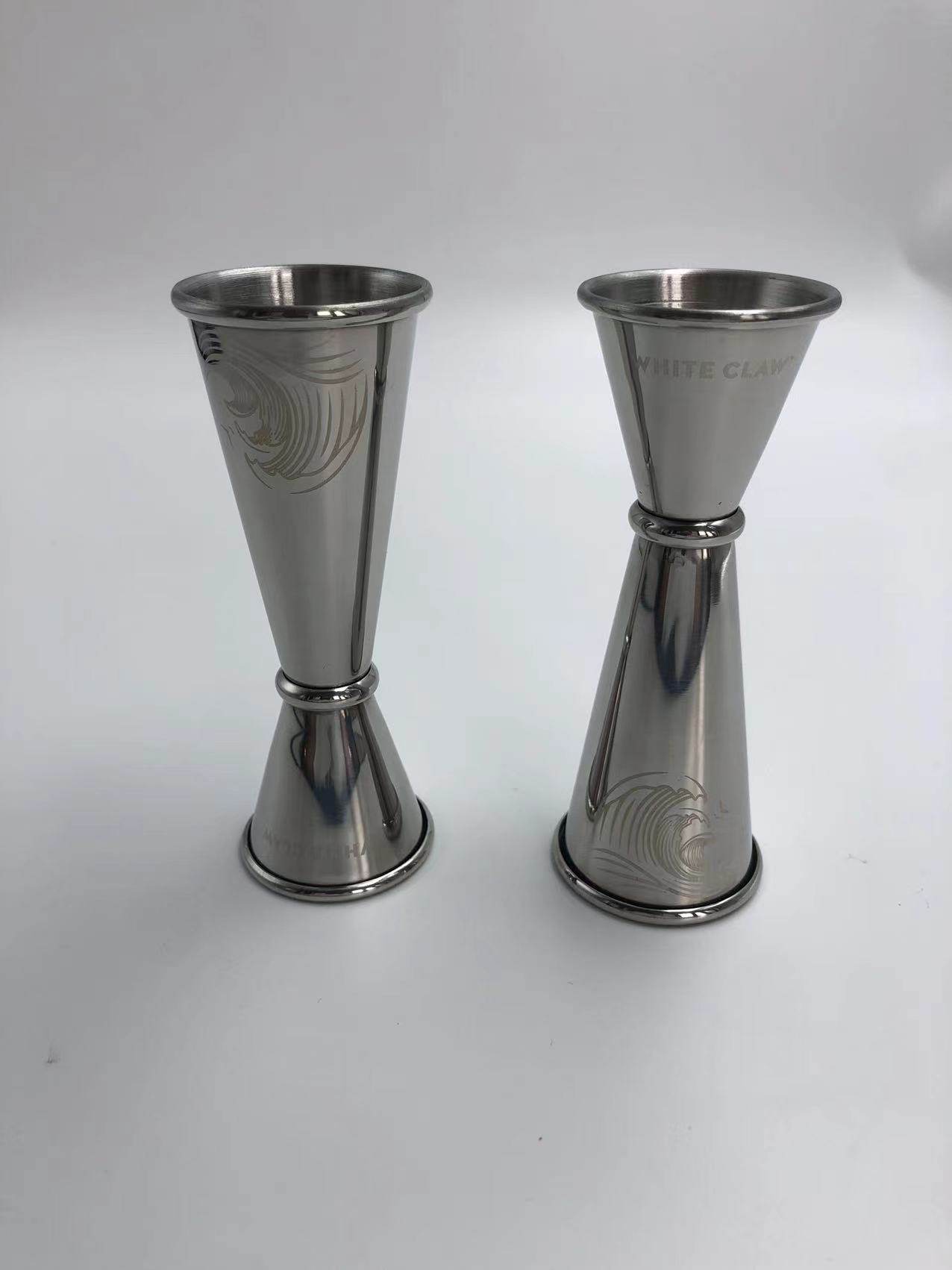 Professional Double-Sided Cocktail Measuring Cup with Custom Logo