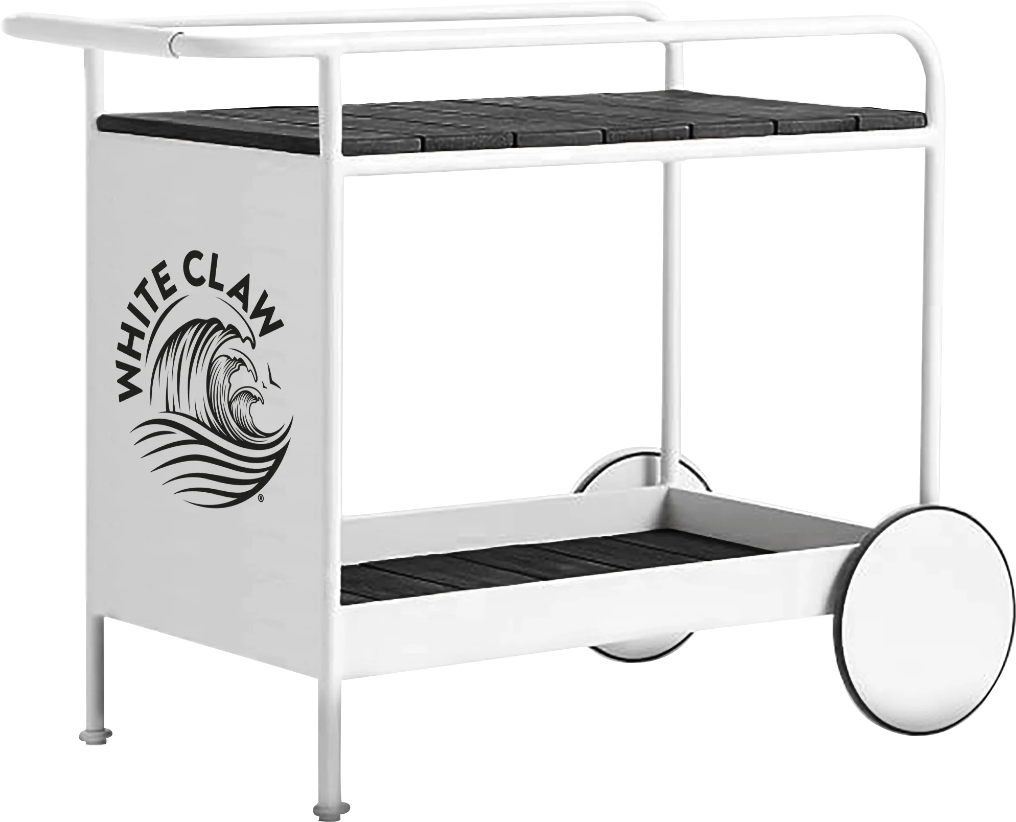 Custom Logo Outdoor Beverage Serving Cart with Wheels | Promotional Brand Activation Cart