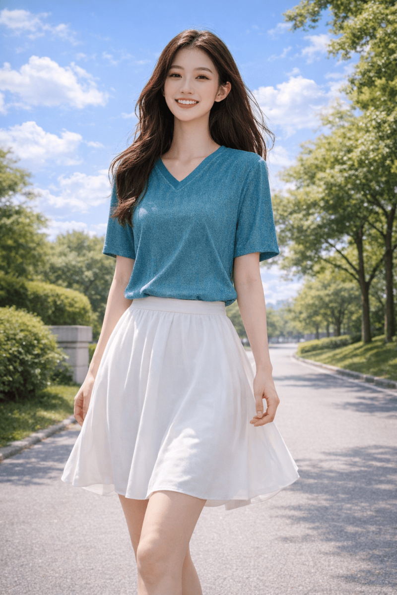 Women's Silver Short-Sleeve