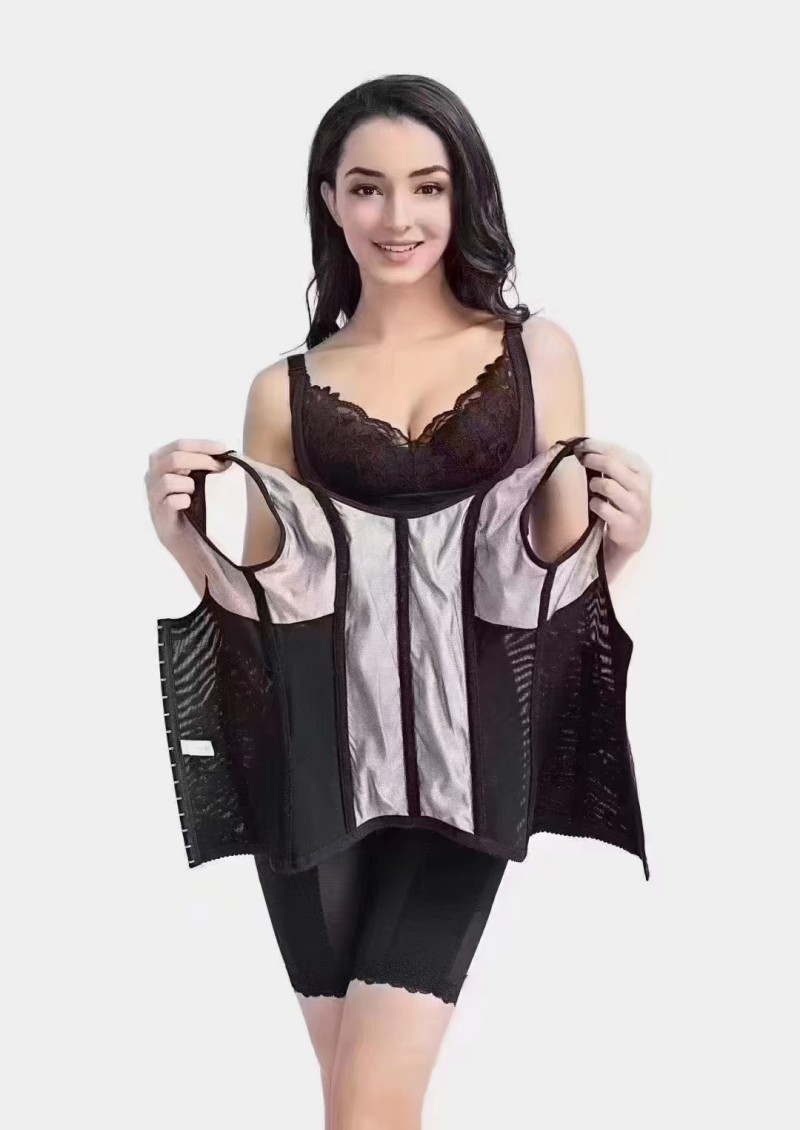 Silver Fiber Back Support Brace
