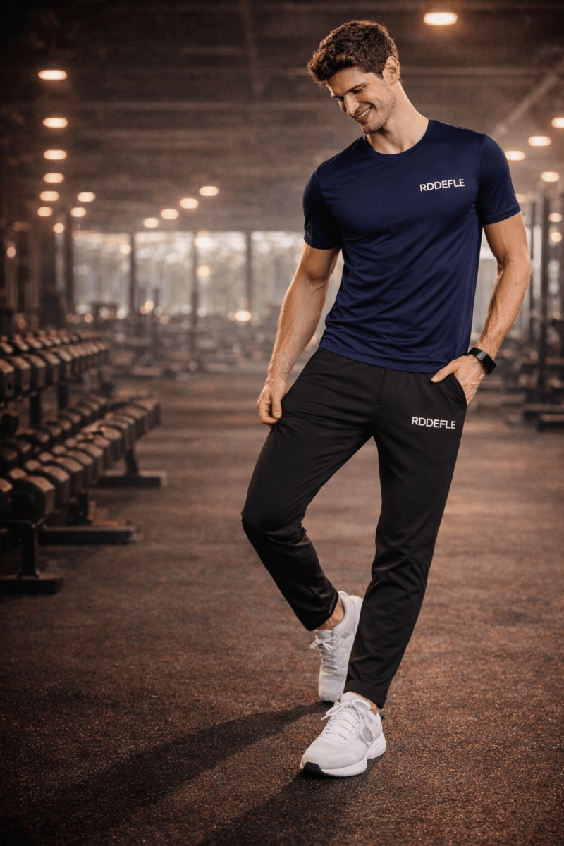 6309 Silver Fiber Men’s Black Pants