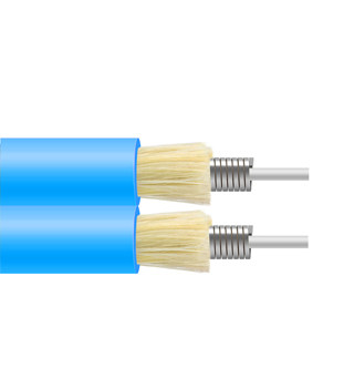 Zip Duplex Armored Fiber Optic Patch Cable