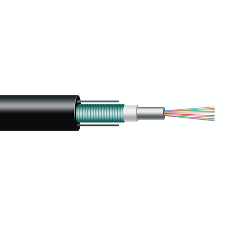 Single Jacket Central Loose Tube Armored Fiber Optic Cable