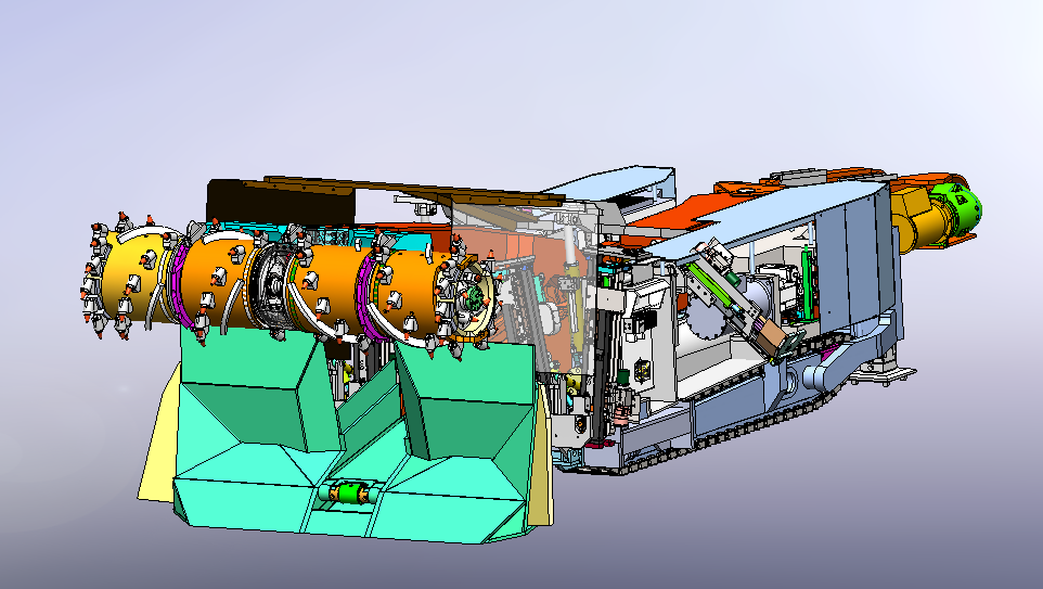 Sub -coal seam narrow broken surface digging machine