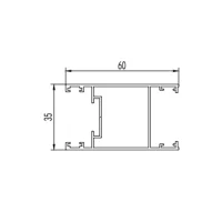 Aluminum alloy sliding door and window aluminum profile extrusion mold