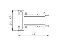 Aluminum alloy bathroom aluminum profile extrusion mold
