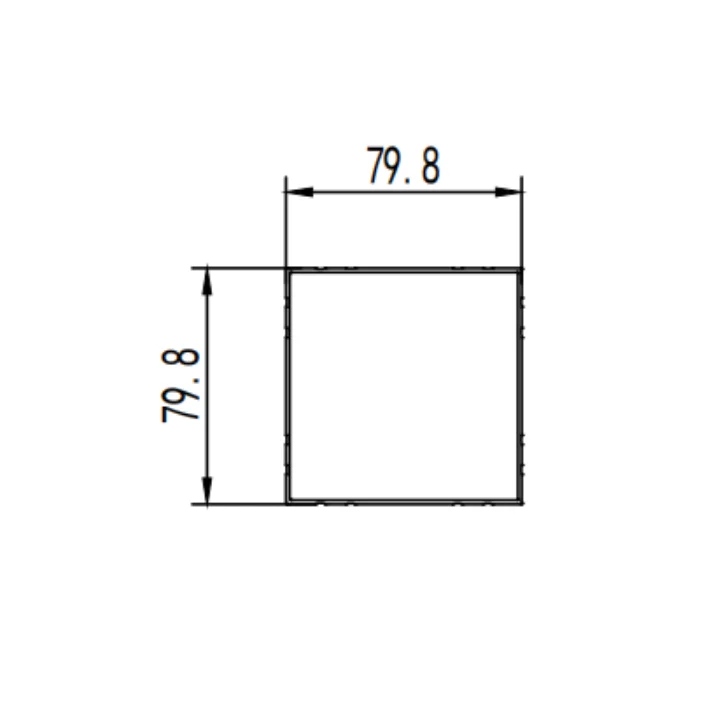 Stair handrail aluminum profile series