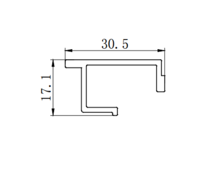 Aluminum alloy bathroom aluminum profile extrusion mold