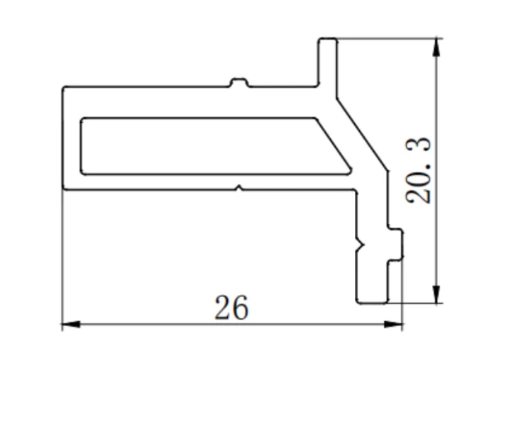 Aluminum alloy bathroom aluminum profile extrusion mold
