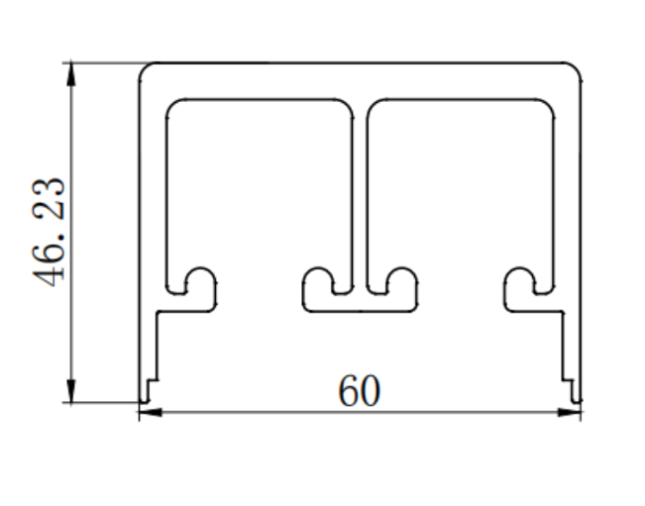 Aluminum alloy bathroom aluminum profile extrusion mold