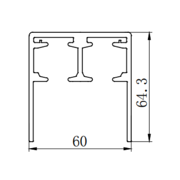Aluminum alloy bathroom aluminum profile extrusion mold