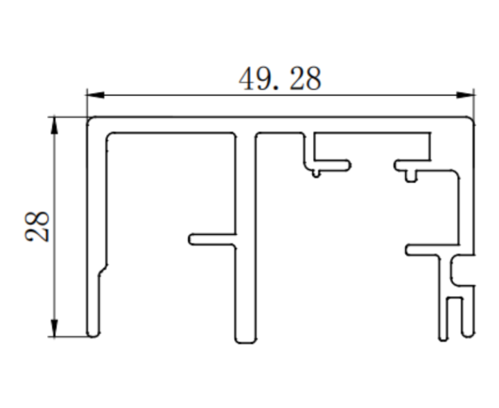 Aluminum alloy bathroom aluminum profile extrusion mold