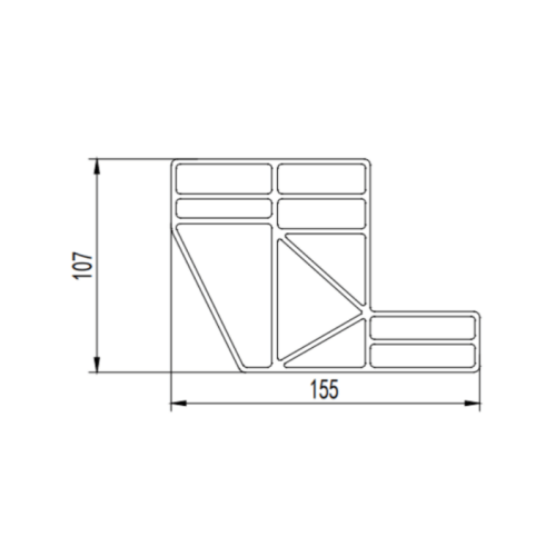 Aluminum extrusion mold for laptop stand