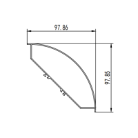 Aluminum alloy corner aluminum profile extrusion mold