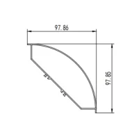 Aluminum alloy corner aluminum profile extrusion mold