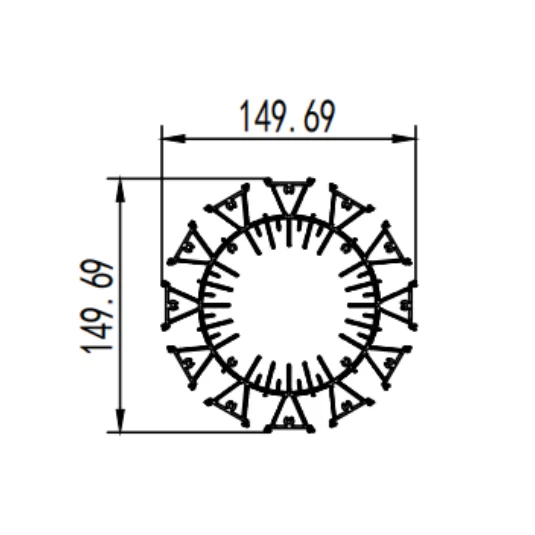 Aluminum alloy heat sink aluminum profile extrusion die