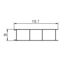 Furniture aluminum profile extrusion die