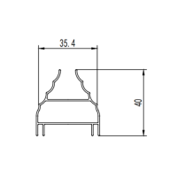 Furniture aluminum profile extrusion die