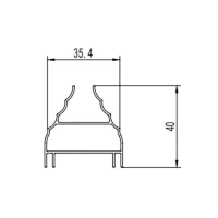 Furniture aluminum profile extrusion die