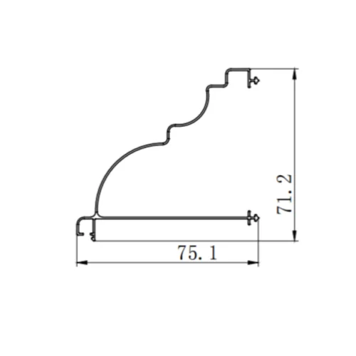 Customized aluminum alloy rolling shutter aluminum profile extrusion die