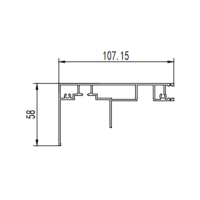 Aluminum alloy sliding door aluminum profile extrusion mold