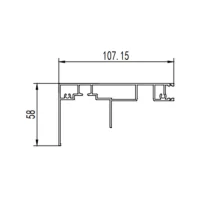 Aluminum alloy sliding door aluminum profile extrusion mold