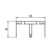 Aluminum alloy sliding door aluminum profile extrusion mold