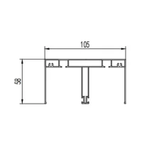 Aluminum alloy sliding door aluminum profile extrusion mold