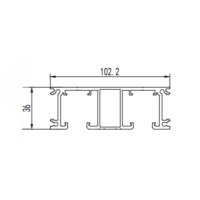 Aluminum alloy sliding door aluminum profile extrusion mold
