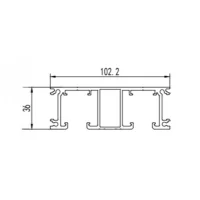 Aluminum alloy sliding door aluminum profile extrusion mold
