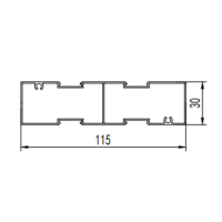 Aluminum alloy sliding door aluminum profile extrusion mold