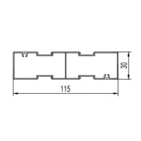 Aluminum alloy sliding door aluminum profile extrusion mold