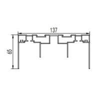 Aluminum alloy sliding door aluminum profile extrusion mold