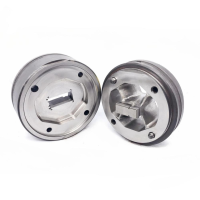 Aluminum profile extrusion mold for the rear frame of building aluminum profile swing doors