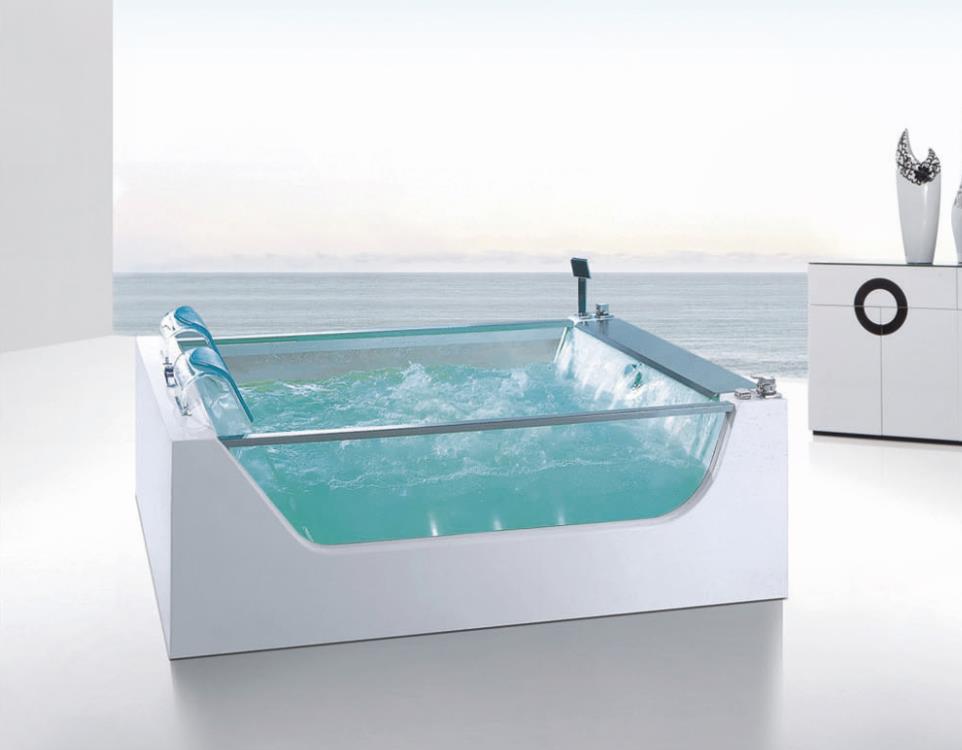 Preparation and work before installation of massage acrylic bathtub