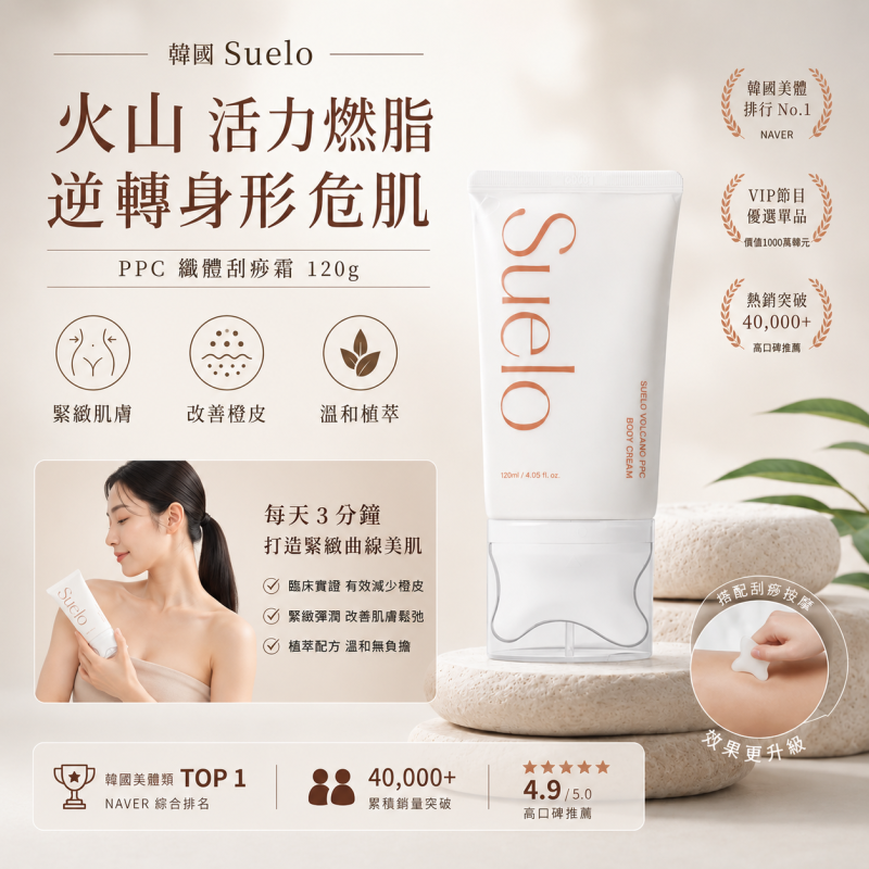 韓國🇰🇷SUELO 火山 PPC 纖體刮痧霜