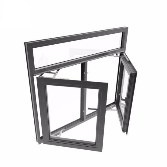 Aluminum Or PVC Double Hung Casement Windows