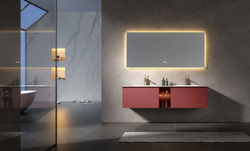 Seamless basin vanity