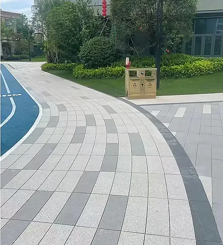 Ecological porcelain board with spotted fire-burning surface