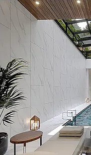 Soft glossy ecological porcelain board