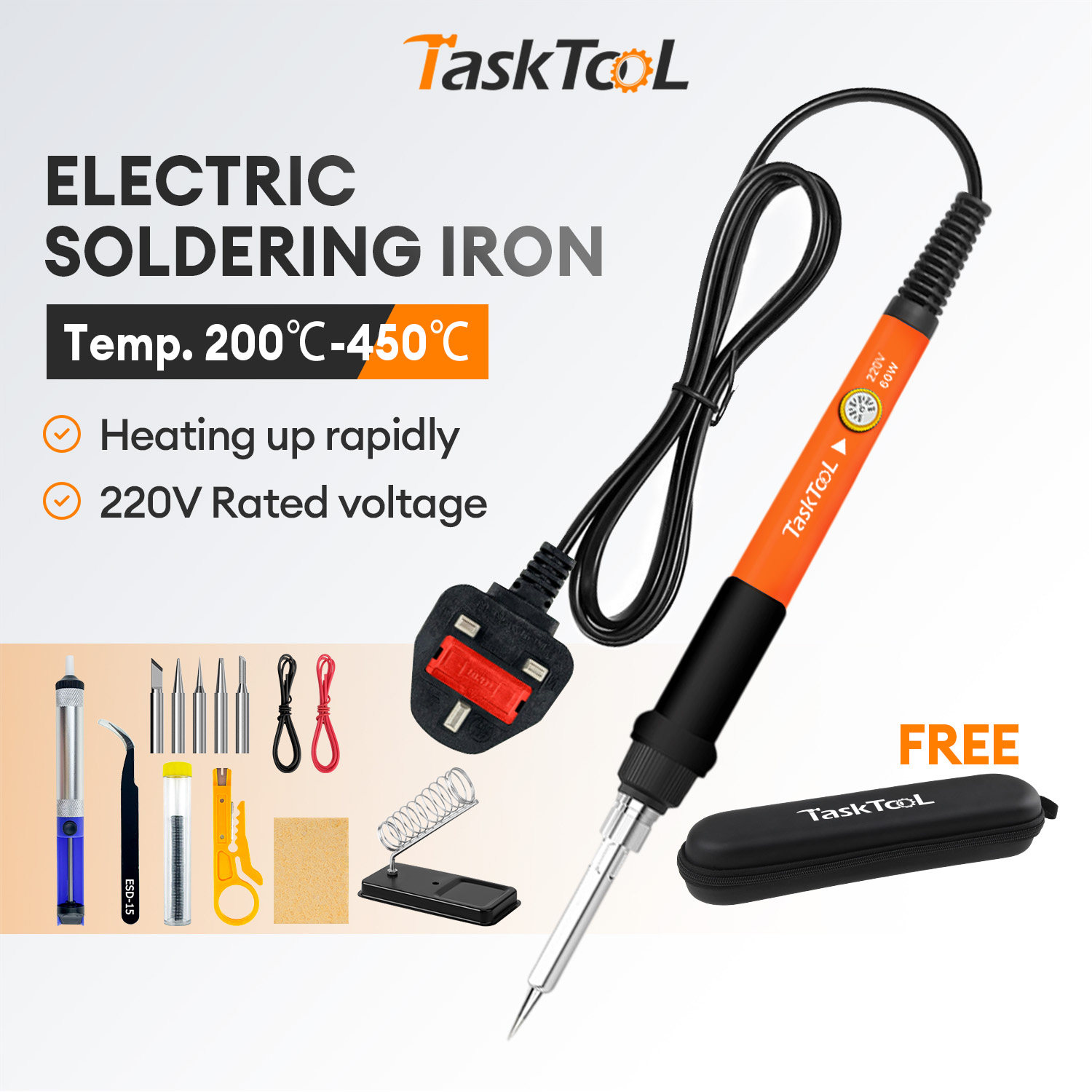 【TL66】60W Electric Soldering Iron - 15-piece Set