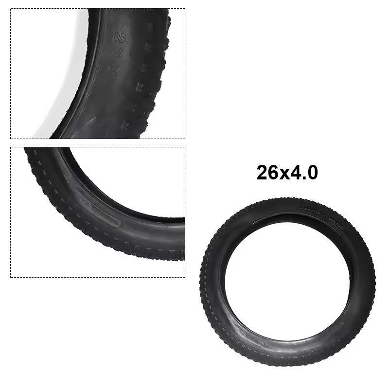 20 * 4.0 electric bicycle fat bicycle tires outer and inner tubes