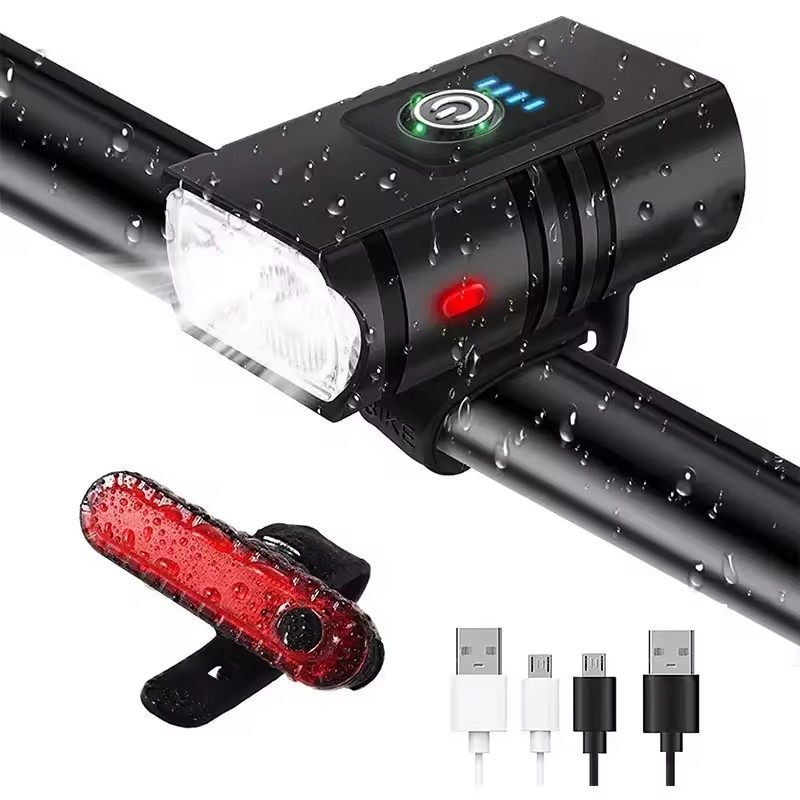 Cheap bicycle headlights, USB lights, riding equipment, mountain bike accessories, taillights