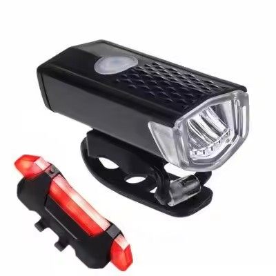 USB rechargeable LED bicycle light kit waterproof bicycle rear tail light front tail light