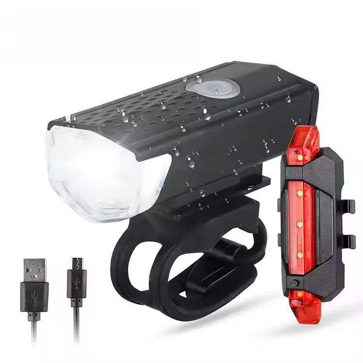 USB rechargeable LED bicycle light waterproof mountain bike front headlight,
