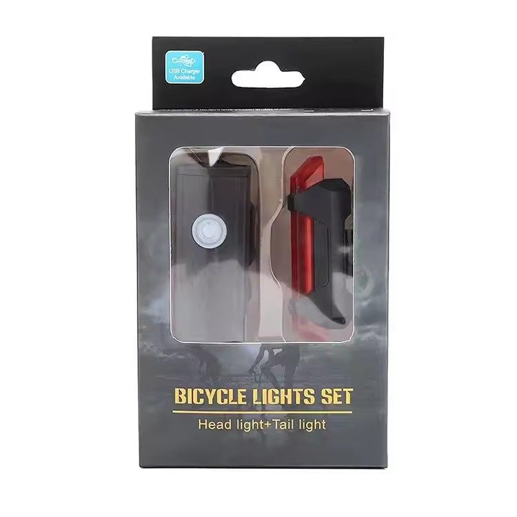 Cheap USB rechargeable LED bike light waterproof mountain bike headlight with ABS material power supply