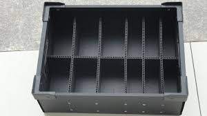 防静电周转中空带卡刀箱 Anti-static turnover hollow belt card knife box