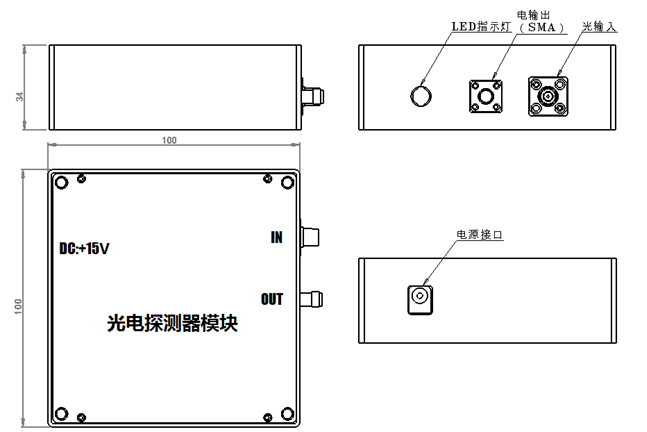 TC-PT型40GHz高速光探测模块